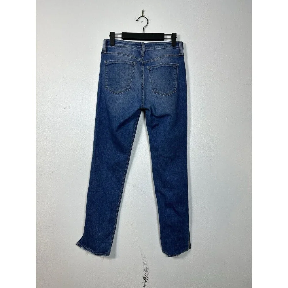 Flying Monkey Jeans Size 26 Slit Ankle Dark Stretch Denim Women’s Y3013 Slim Leg